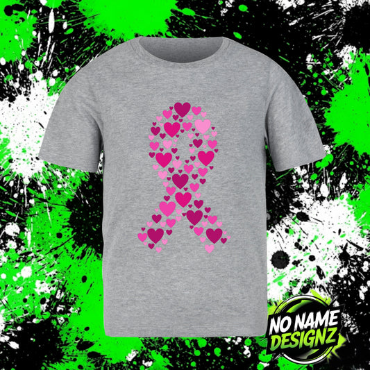 Hearted Pink Ribbon